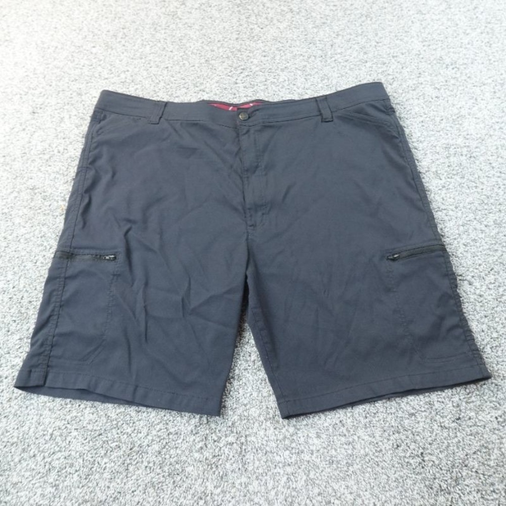 Wrangler Shorts Mens 48 Gray Cargo Utility ATG Outdoor Hiking Performance Flex